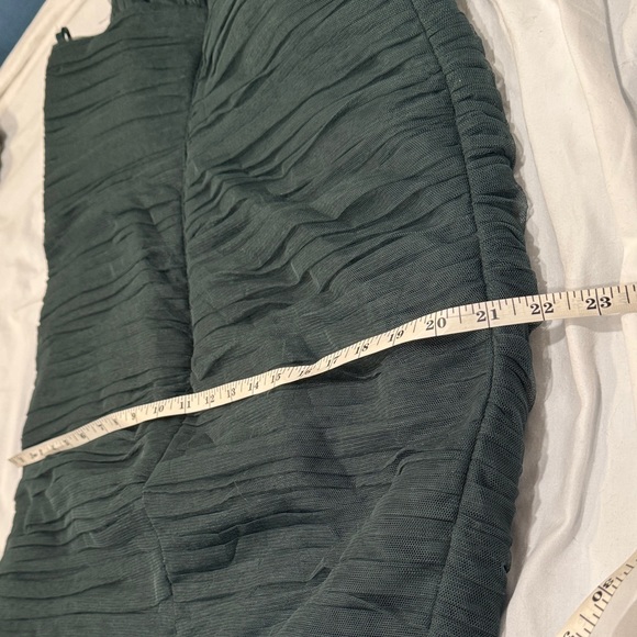 Amsale Hunter Green Evening Dress - Picture 7 of 11